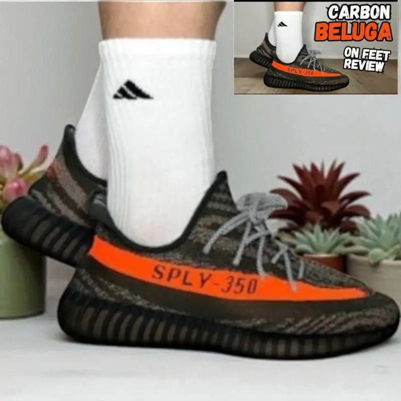 Yeezy 350 V2 Carbon Beluga Reflective Semi UA With All Accessories