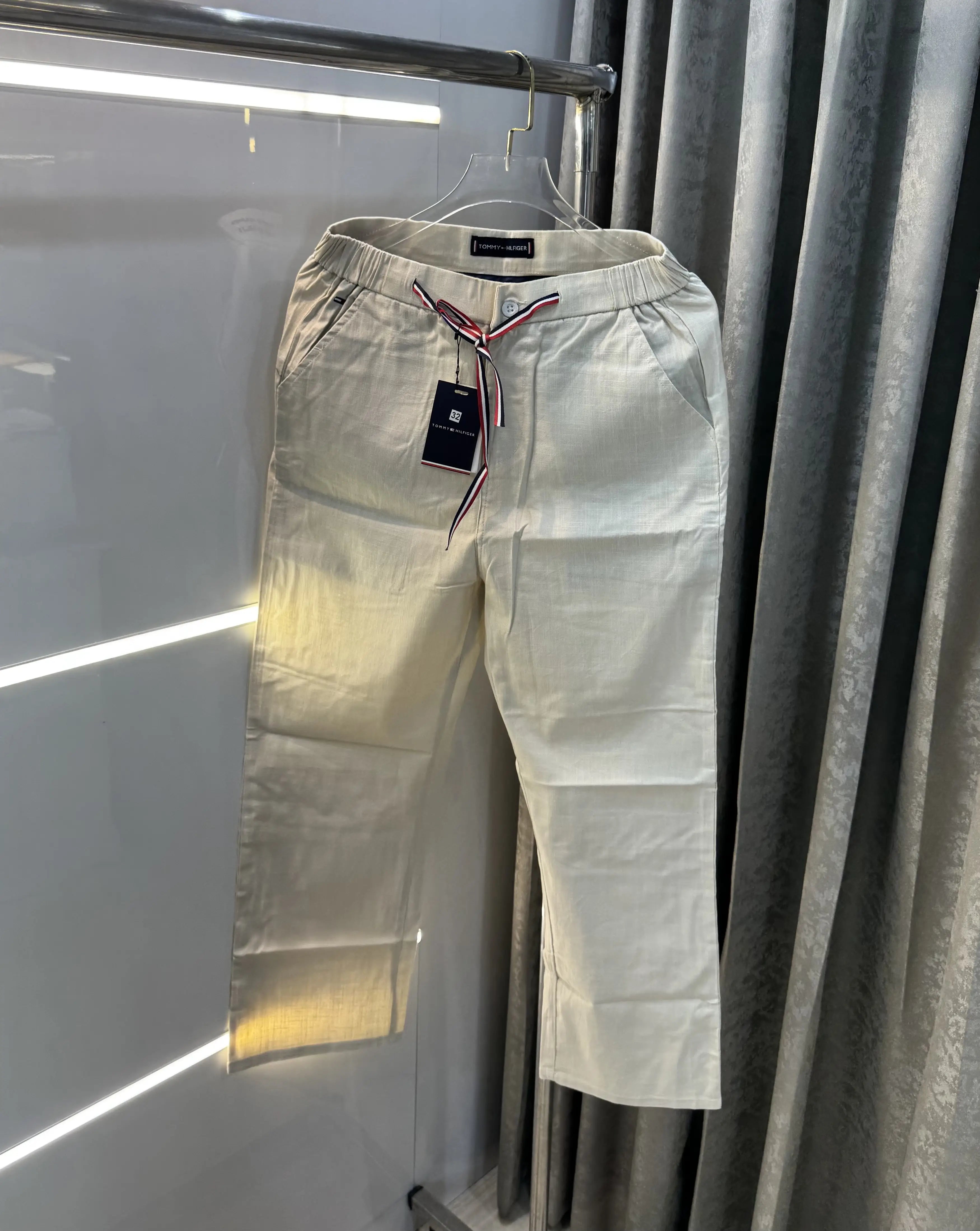 Tommy  Hilfiger Cream Premium Classic Trouser Secondary image