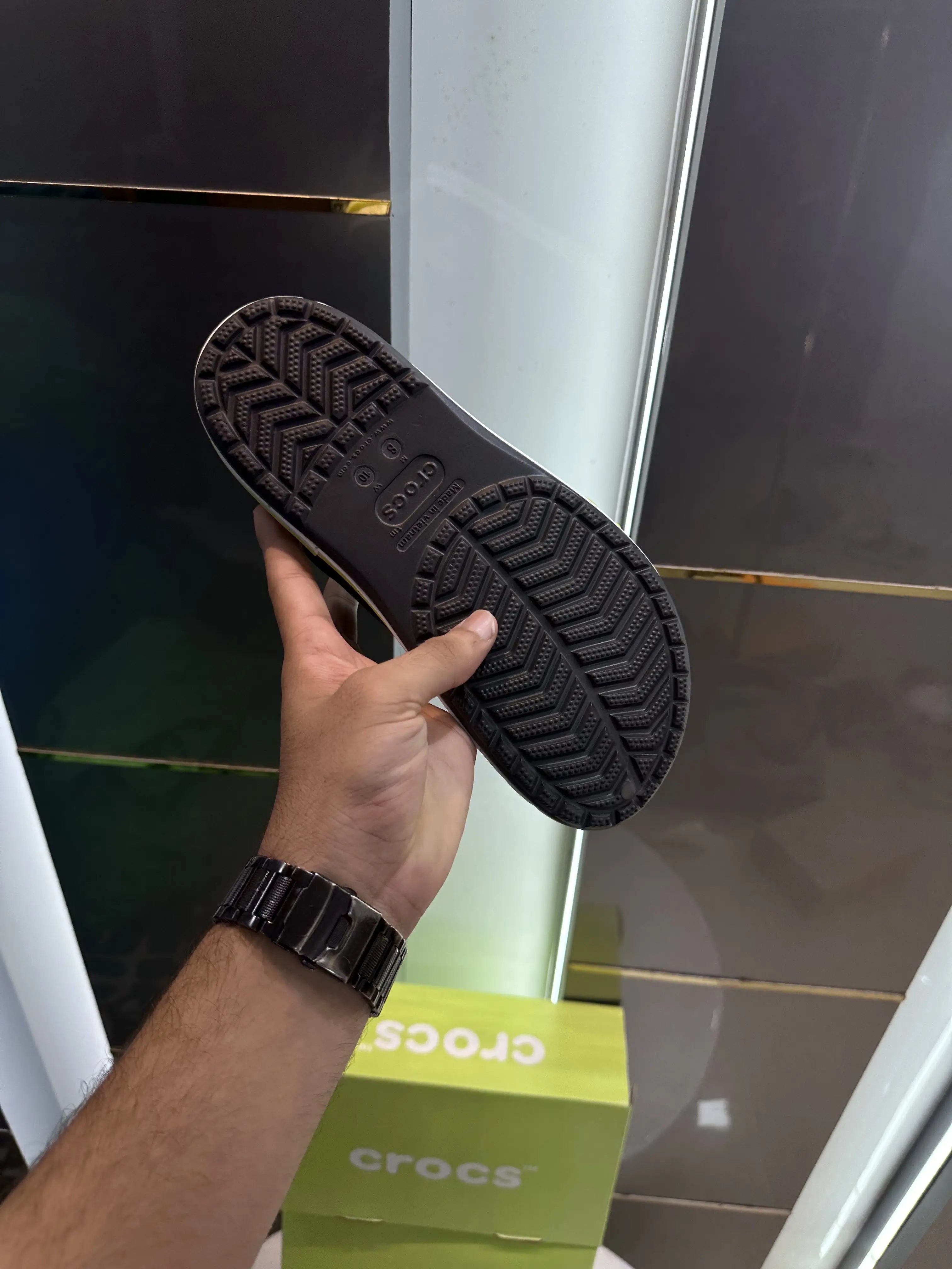 Crocs_Bayaband Clogs Black Green Secondary image