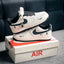 Nikee Airforce 1 07 Low Violent Bear Joint Linen Beige Black Sneaker