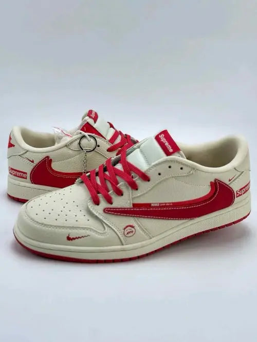 Traviss Scott x Nikee Air Jordan 1 Low x Supremee