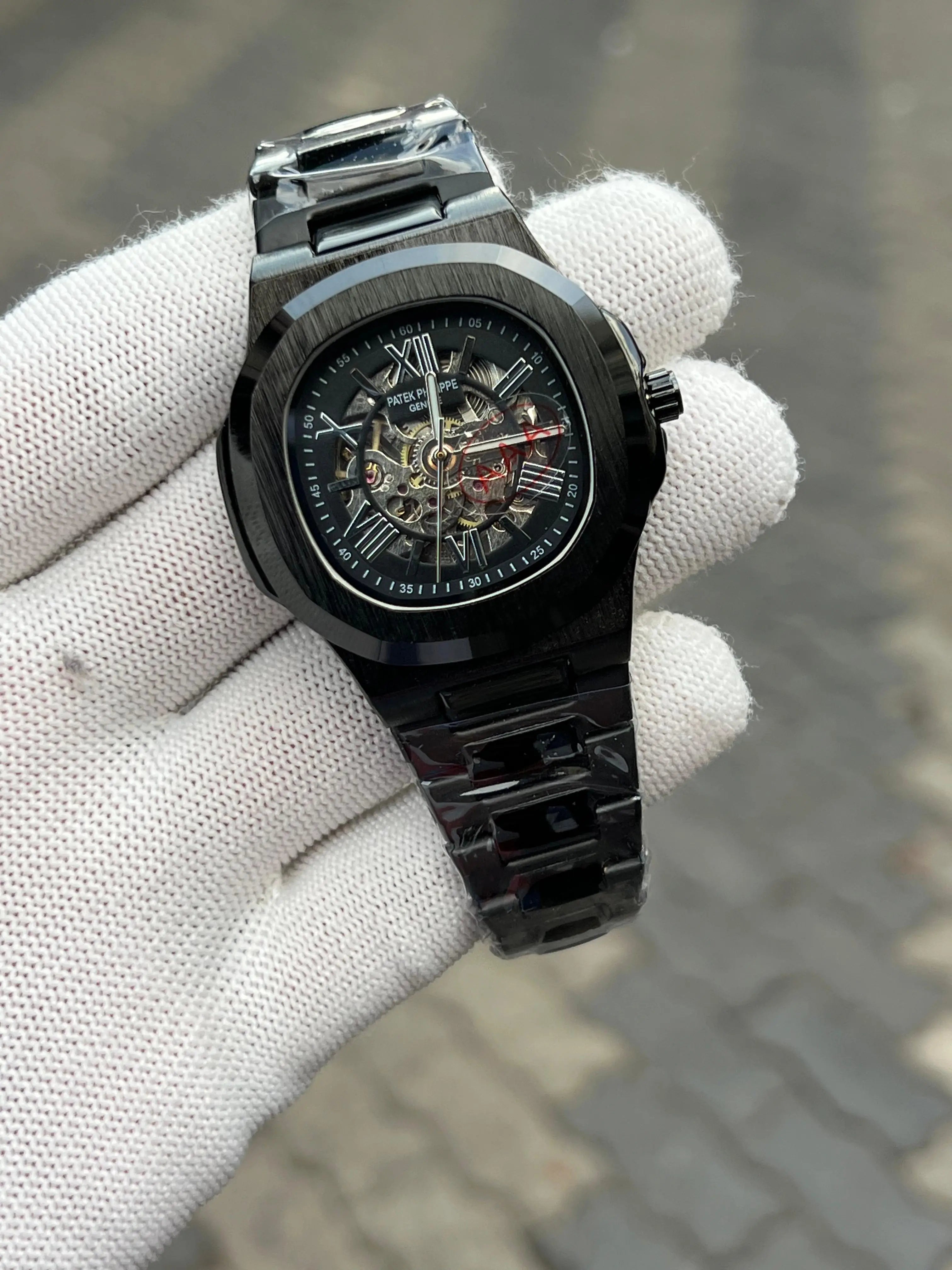 Patek Phillipe Skeleton Roman Full Black Secondary image