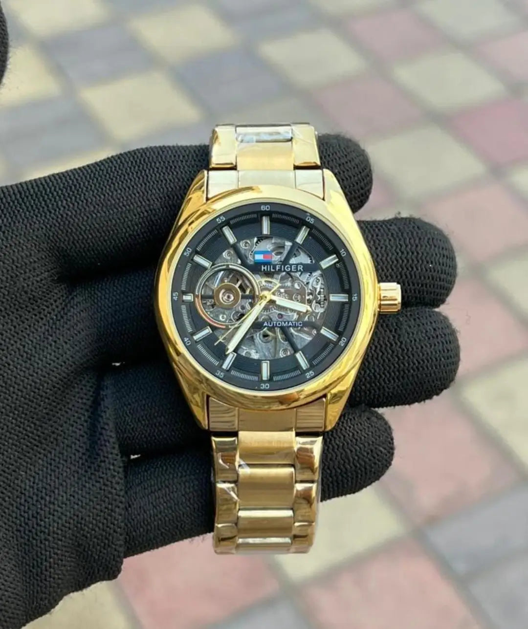 Tommy Hilfiger Automatic Gold Black Main image