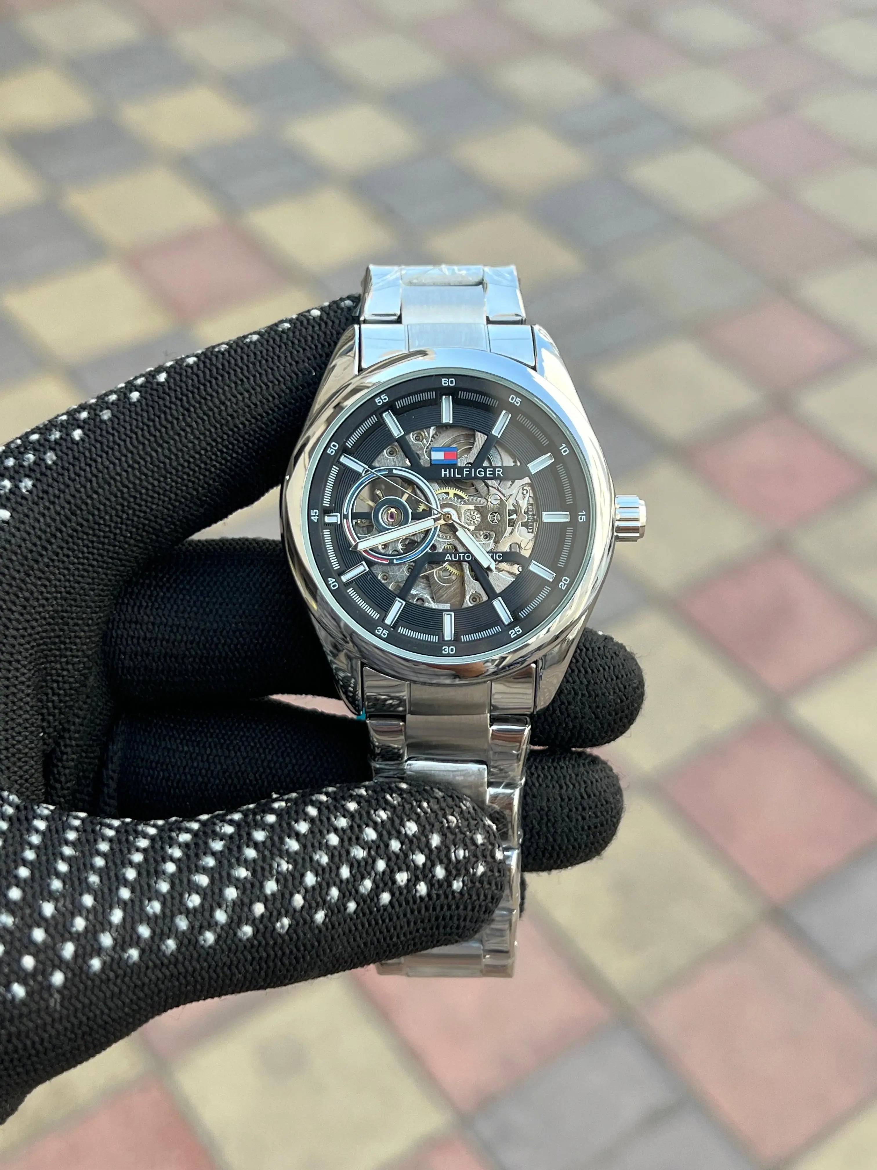 Tommy Hilfiger Automatic Silver Black Secondary image