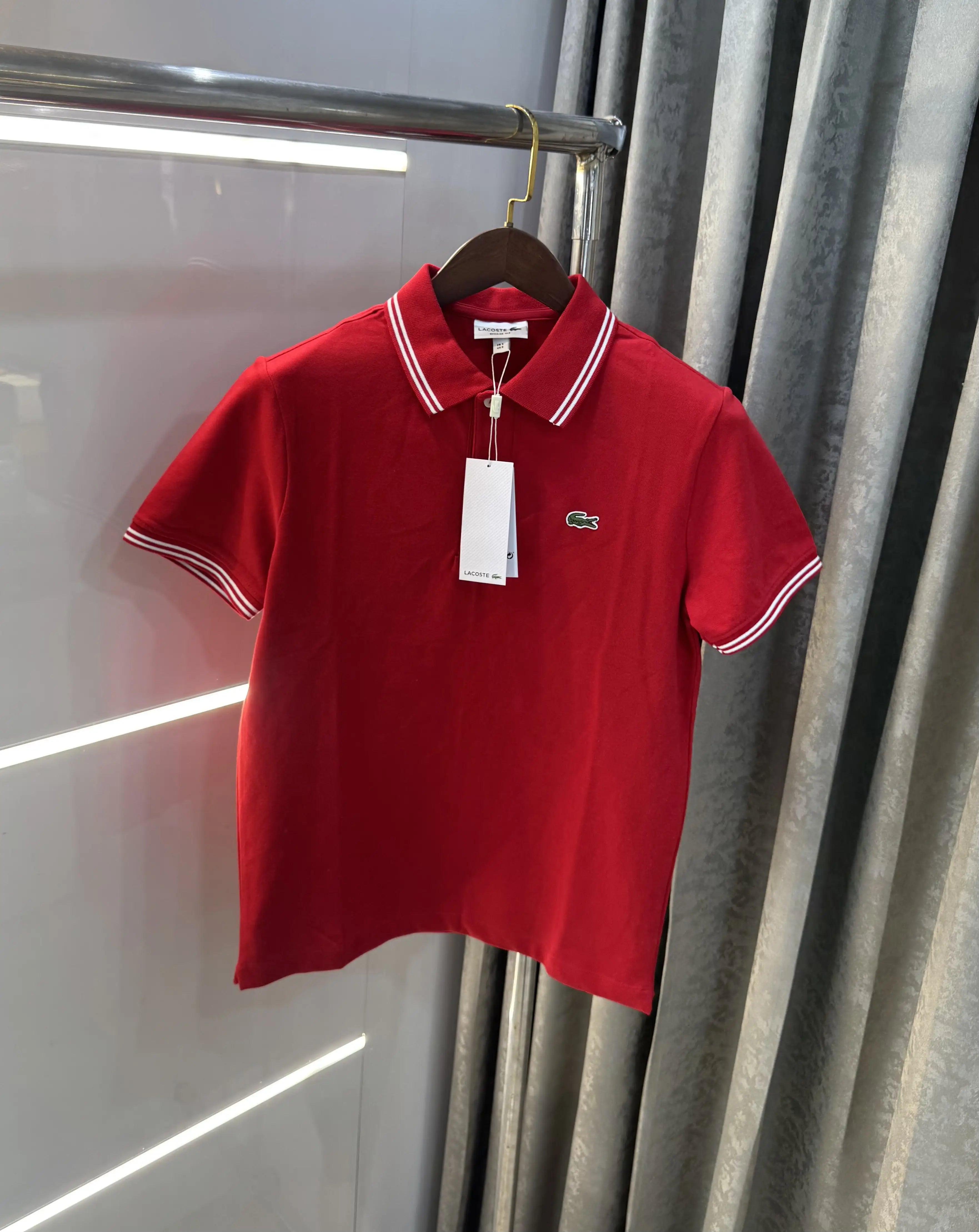 Lacost e Red Logo Work Premium Polo T-Shirt Main image