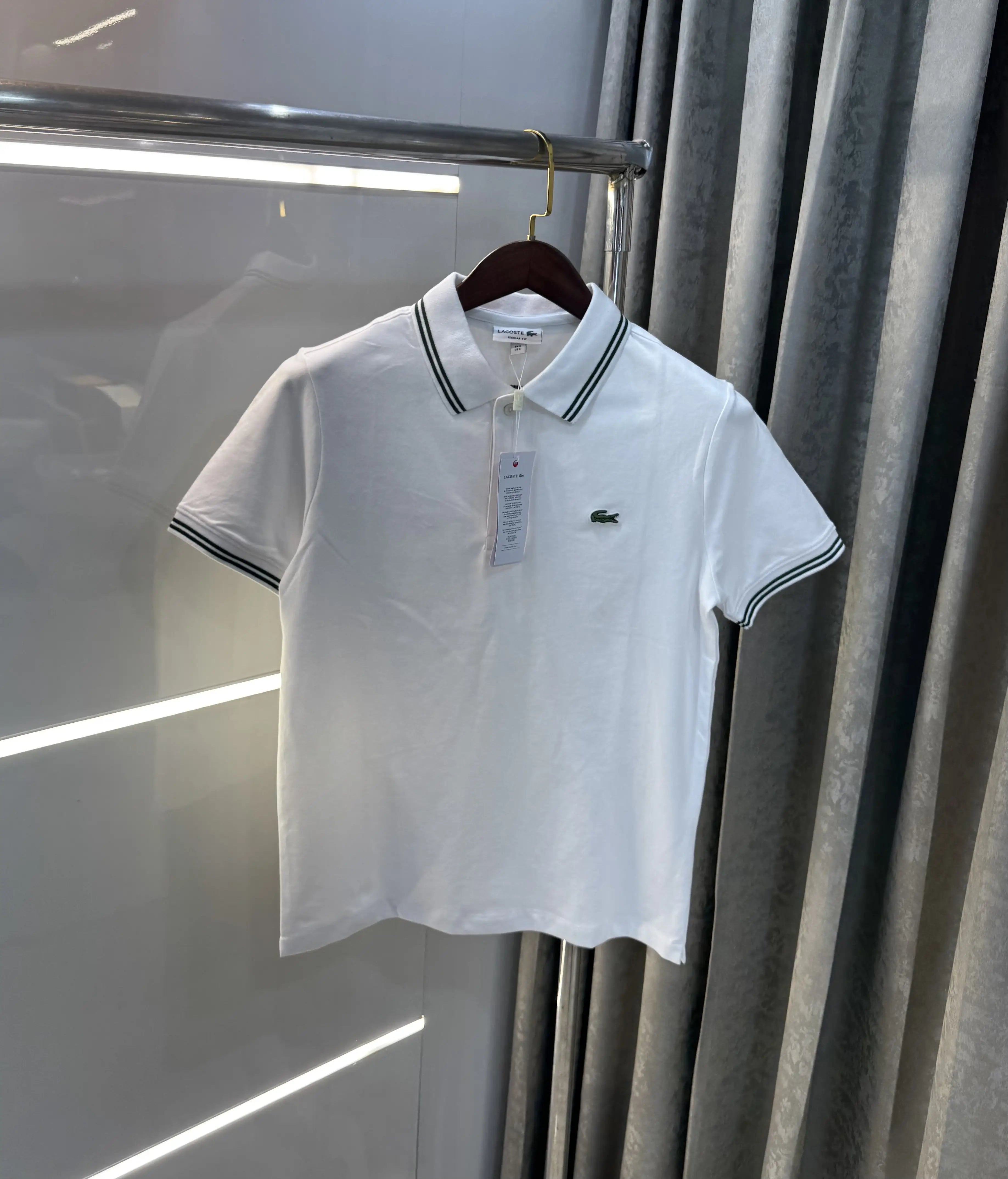 Lacost e White Logo Work Premium Polo T-Shirt Secondary image