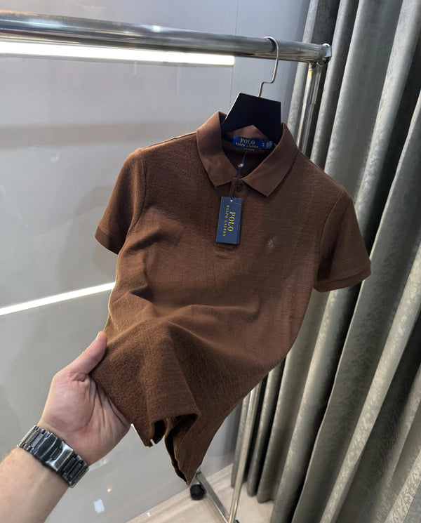 Ralph Lauren Brown Classic Polo T-Shirt