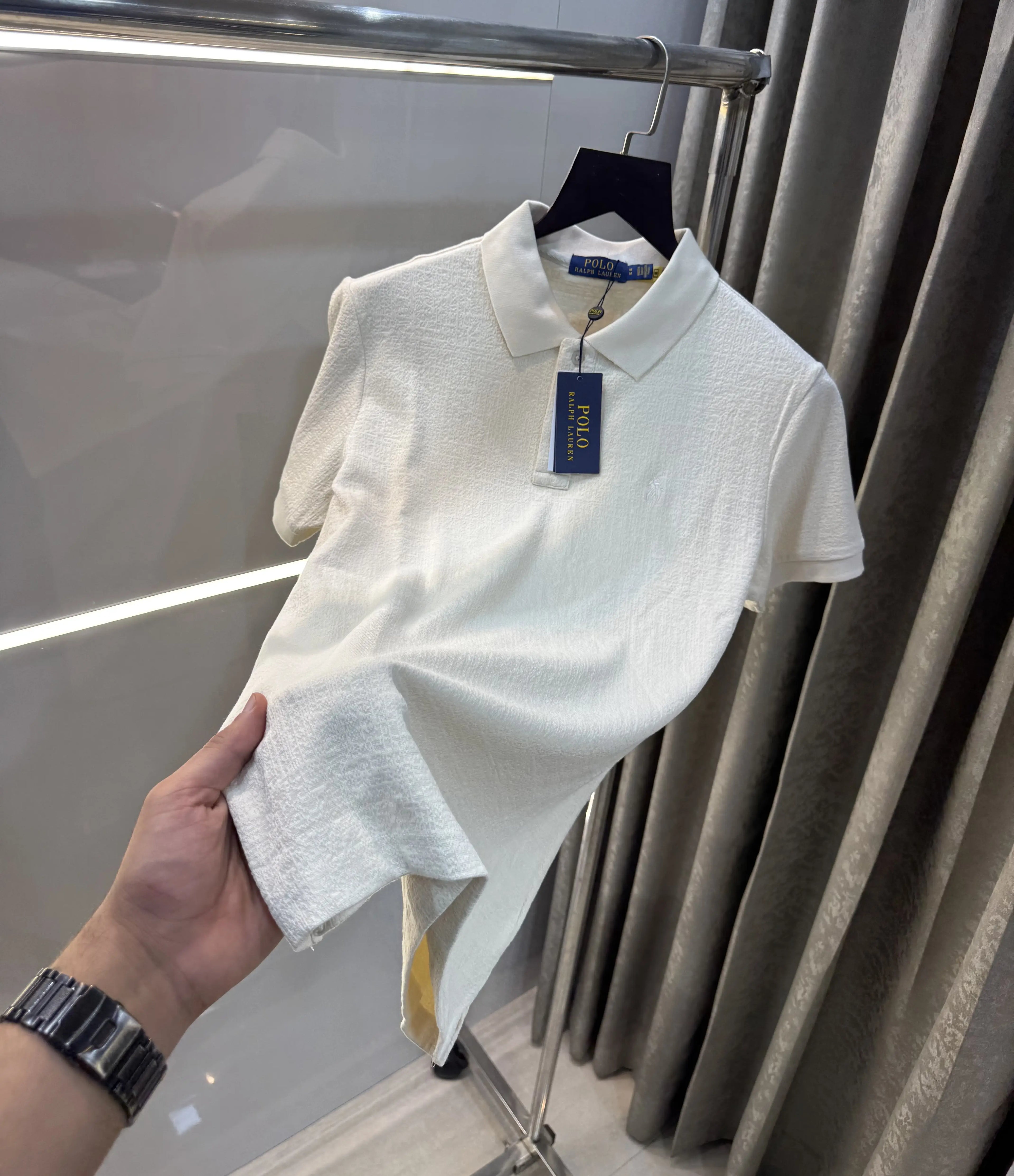 Ralph Lauren Cream Classic Polo T-Shirt