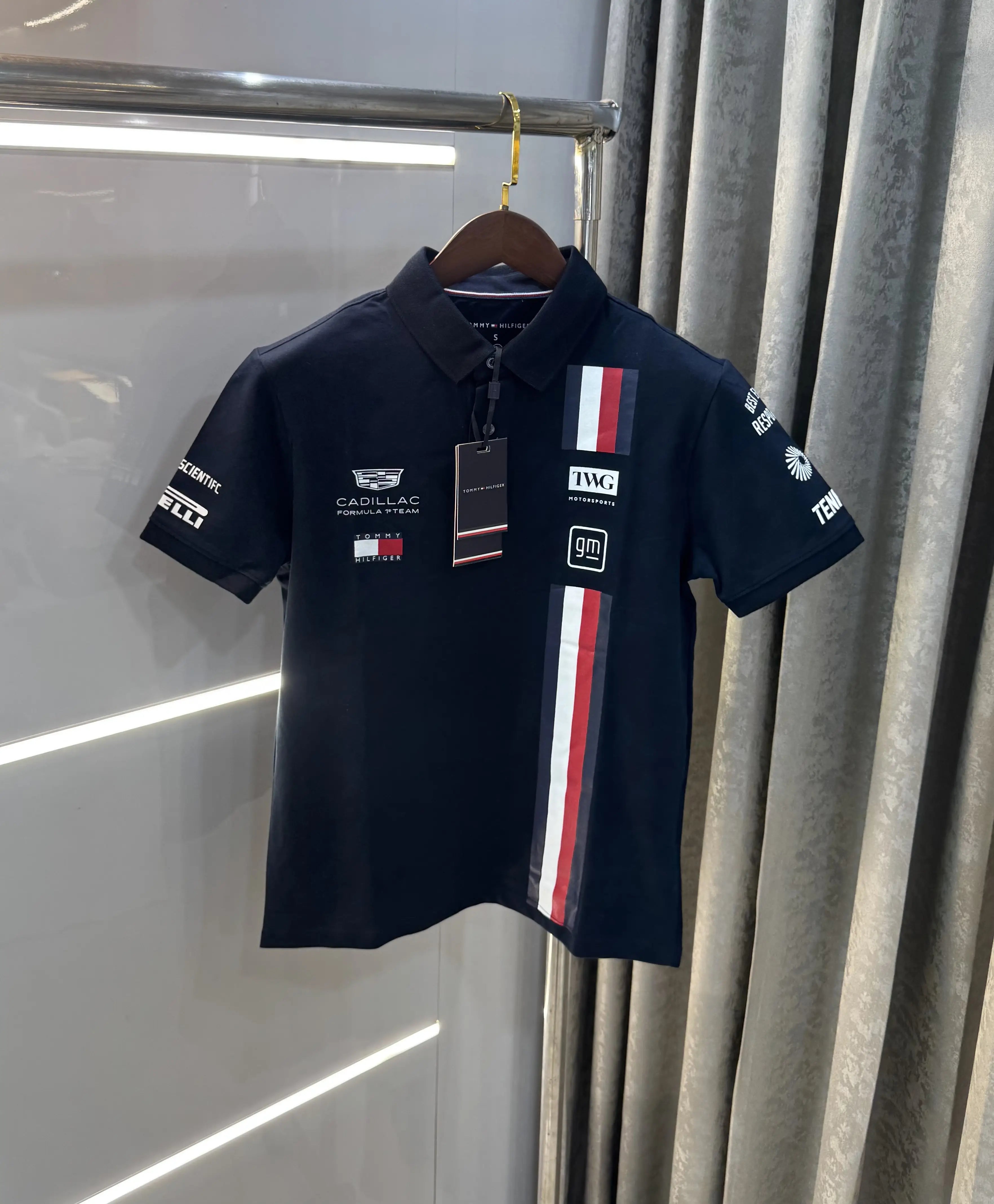 Tomm y Hilfiger Navy Blue Premium Polo T-shirt