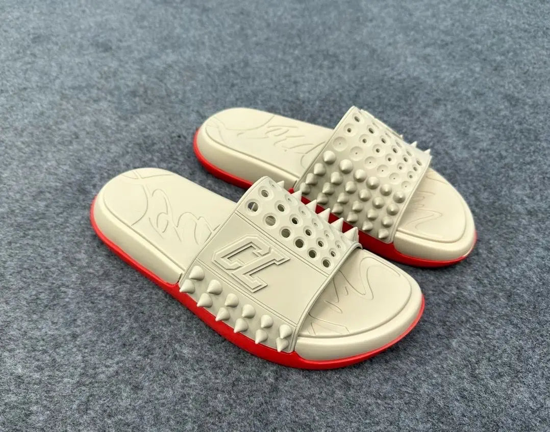 Christian_Louboutin_Take It Easy Beige Premium Slide Main image