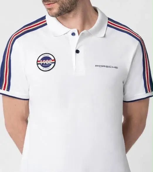 Hugo  Bos s X Porsche White Logo Work Premium Polo T-shirt Main image