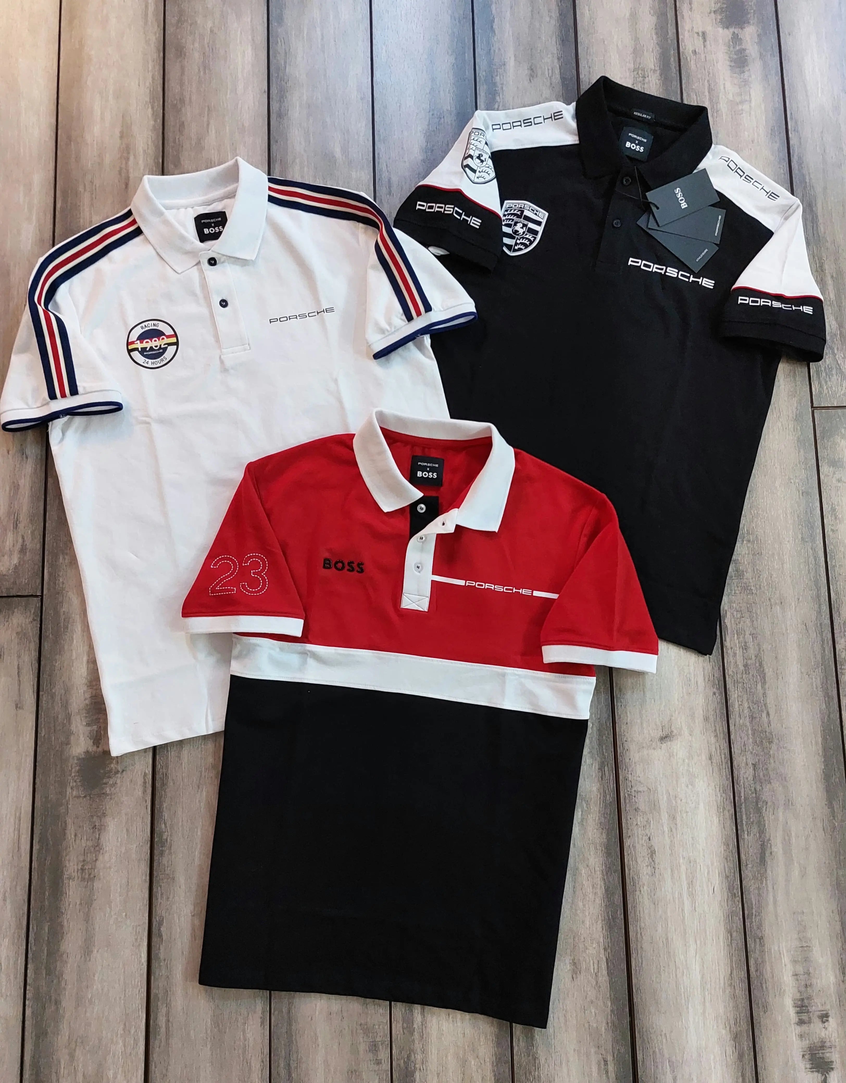 Hugo  Bos s X Porsche Black Logo Work Premium Polo T-shirt Secondary image