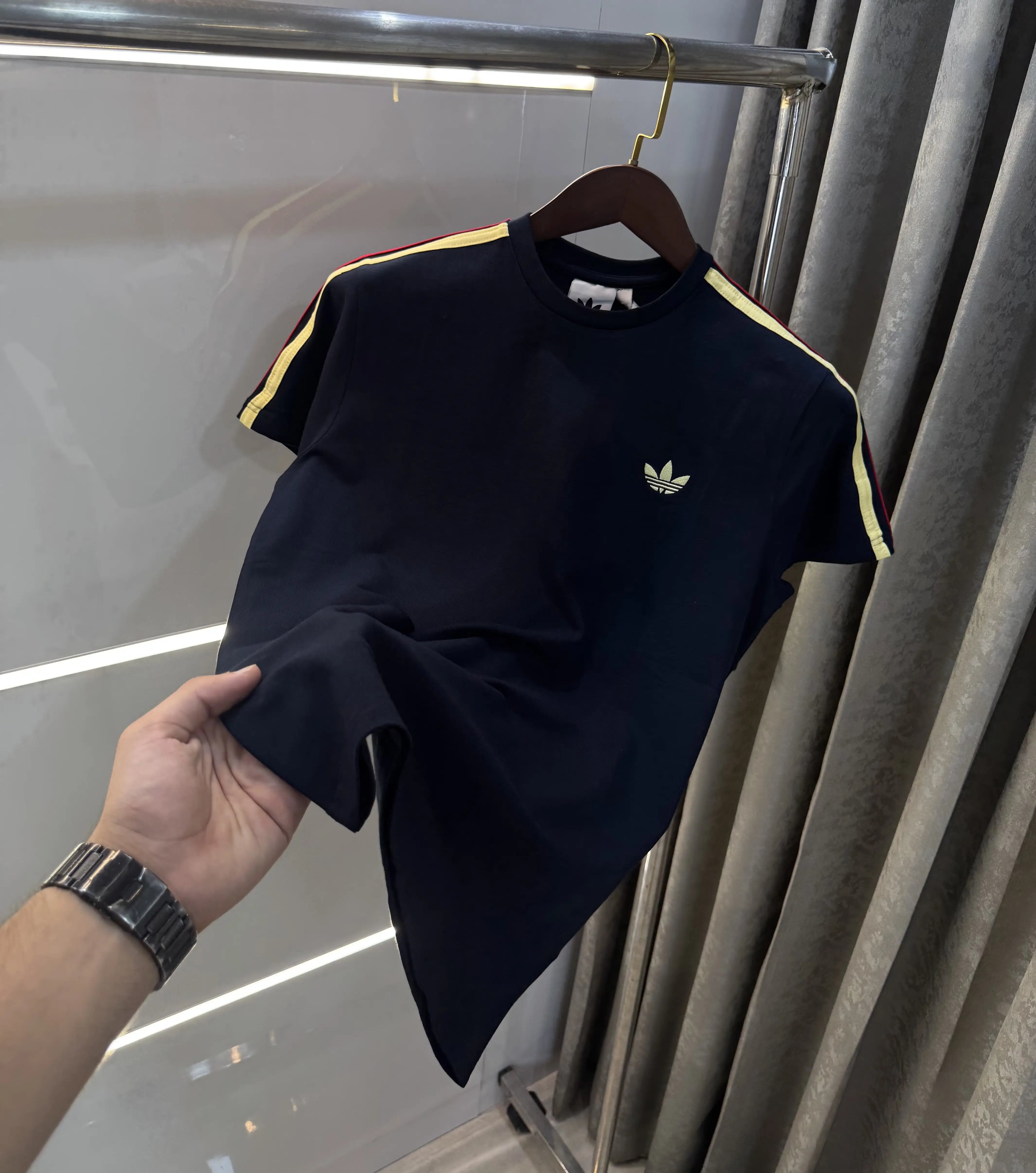 Adidas Blue Printed Premium Classic T-Shirt Main image
