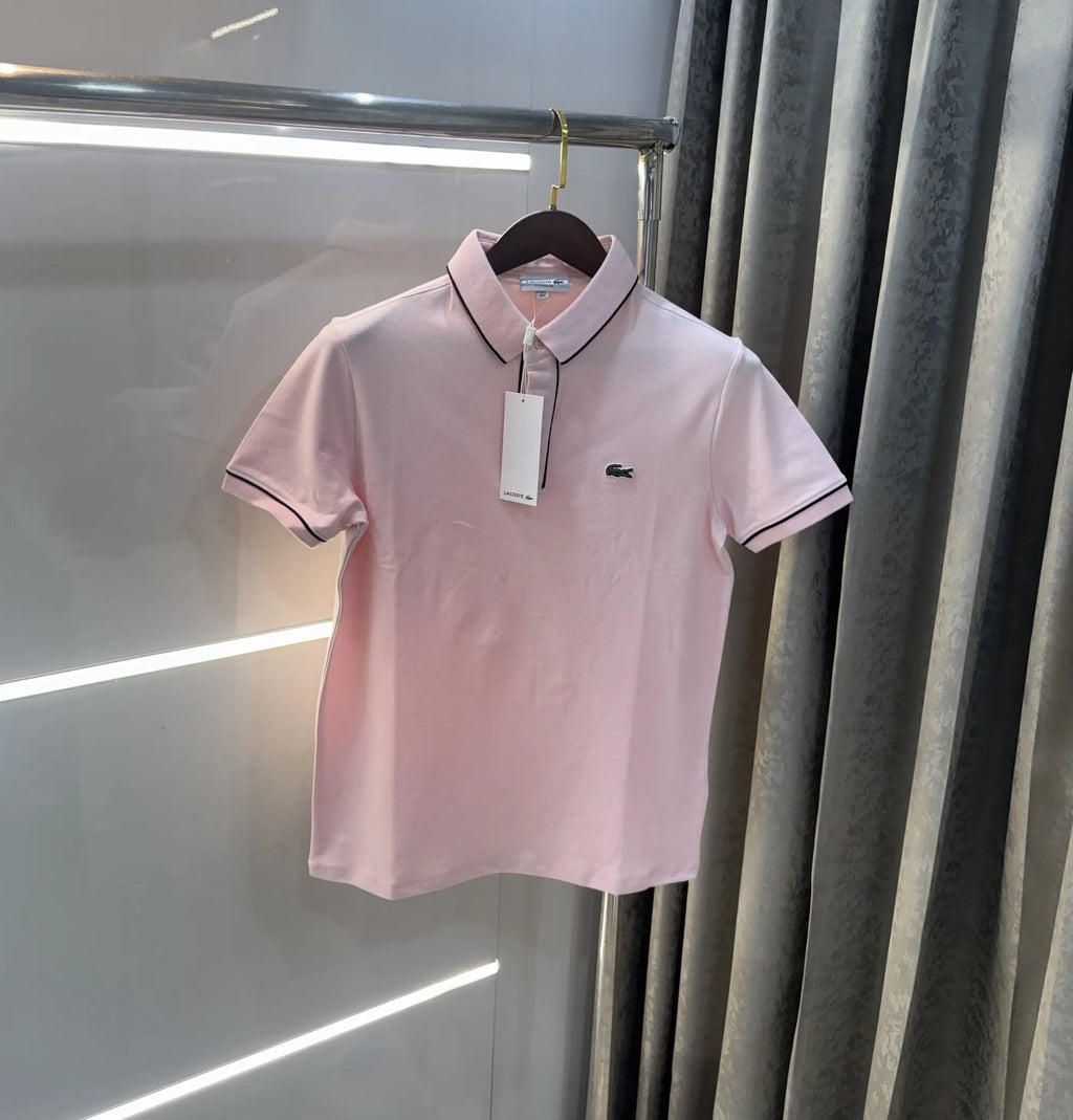 Lacost e Pink Logo Work Premium Polo T-Shirt
