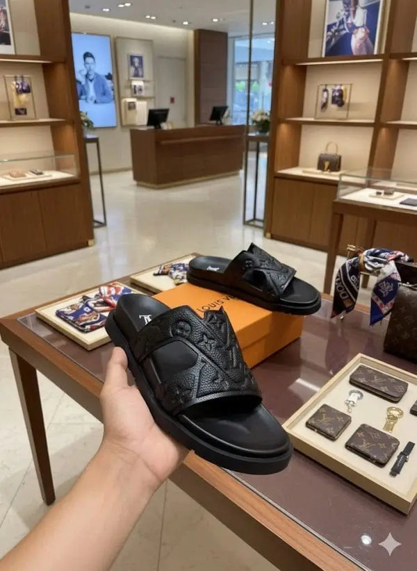 Louis_Vuitton Oasis Waterfront Mule All Black