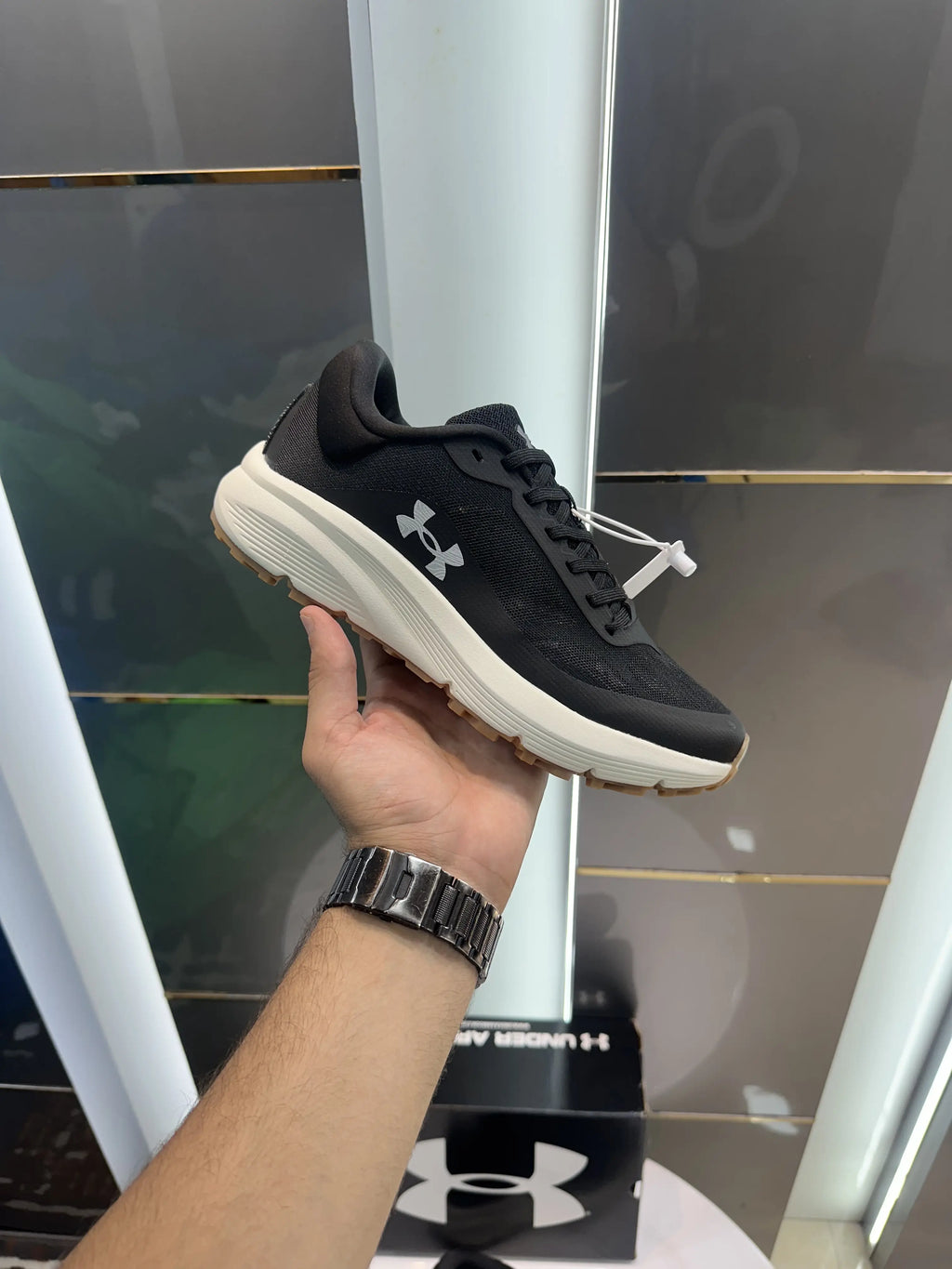 Under_Armour Charge Black White Shoes