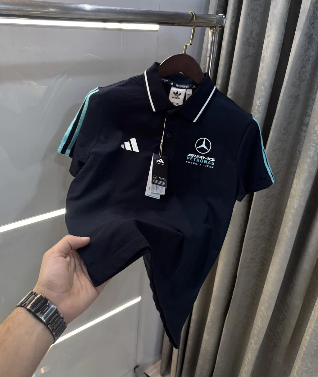 Adida s Navy Blue Premium Polo T-shirt