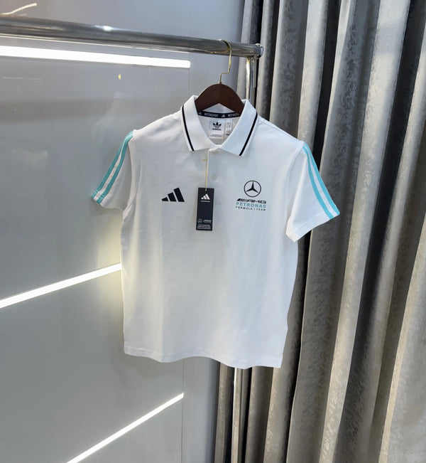 Adida s White Premium Polo T-shirt