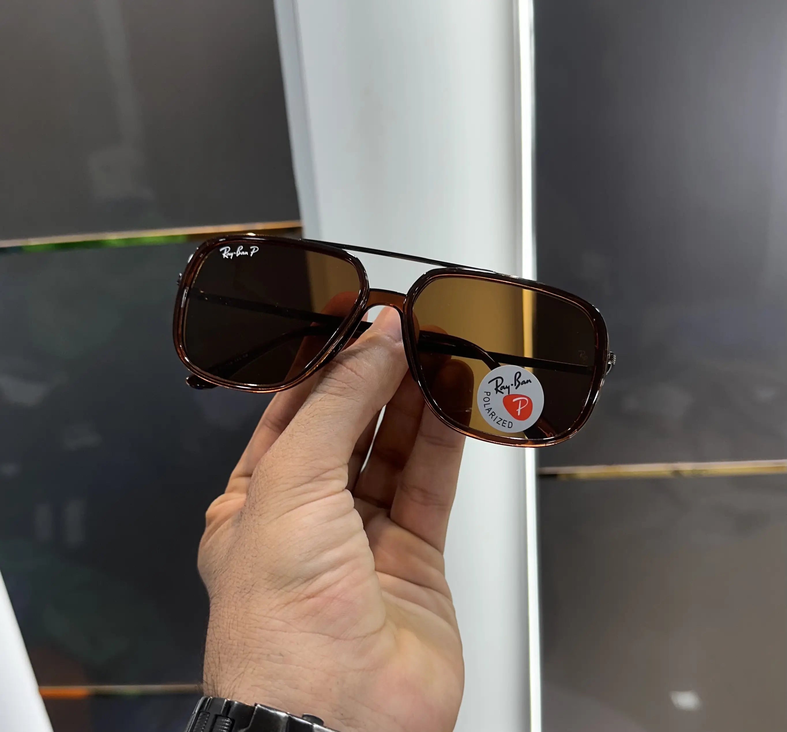 RayBan All Brown Metal Premium Shades 6523 Secondary image