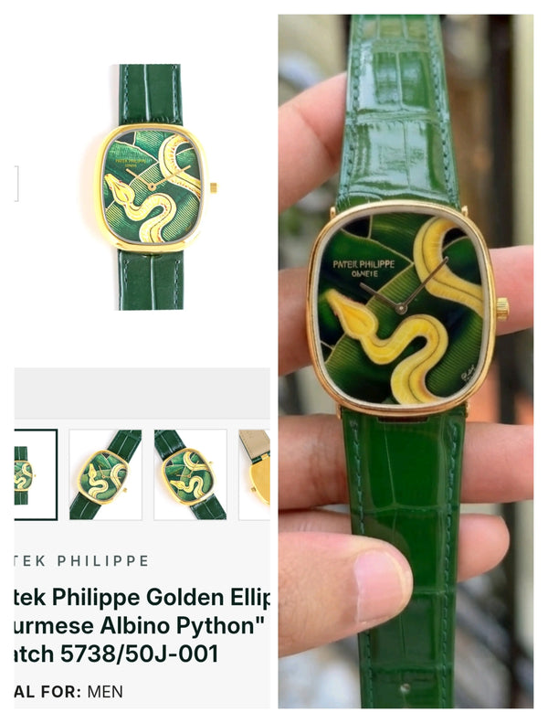 Patek Philippe Golden Ellipse “Burmese Albino Python”