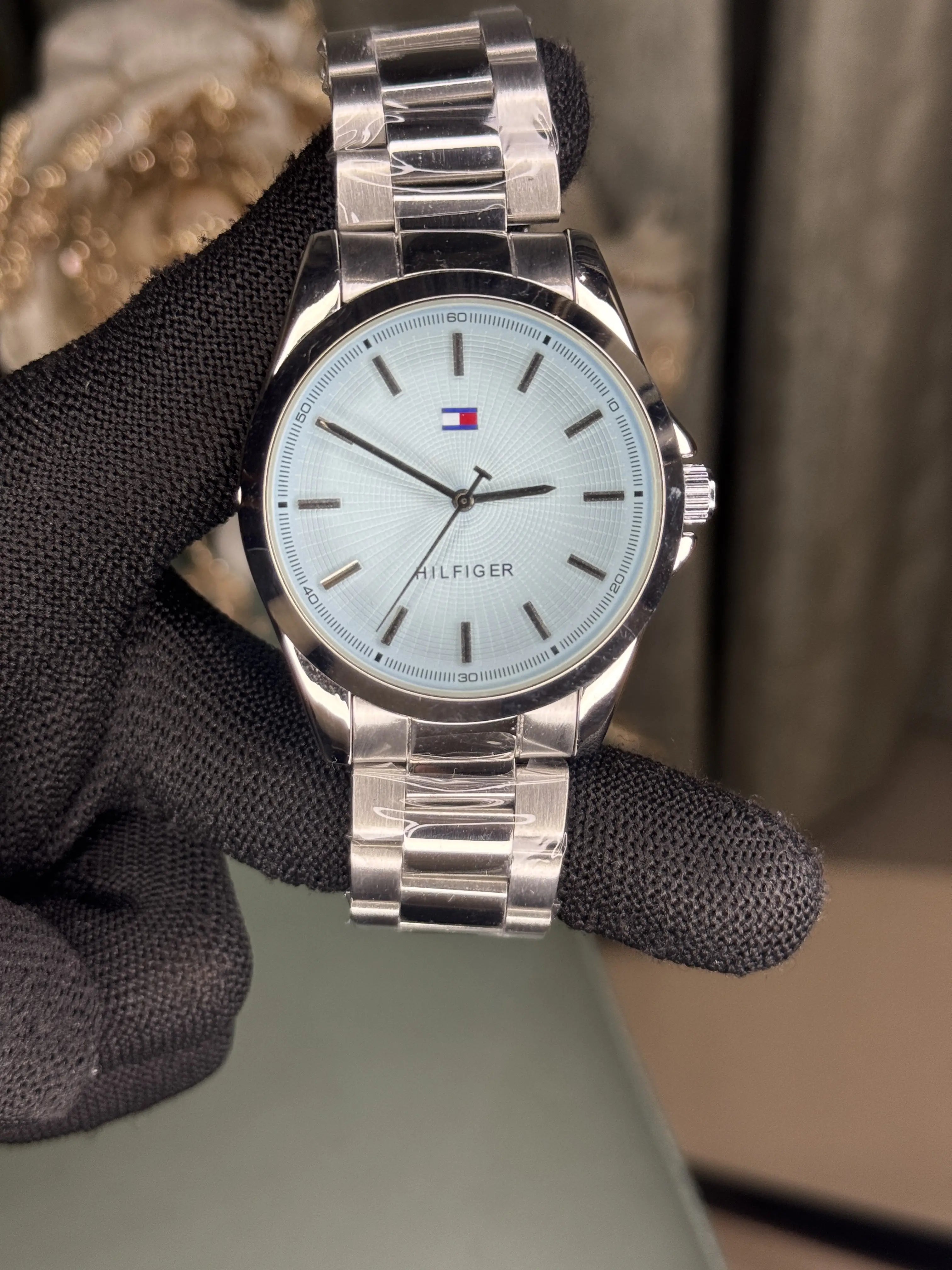 Tommy Hilfige r Bruce Silver Blue Premium Quartz Watch