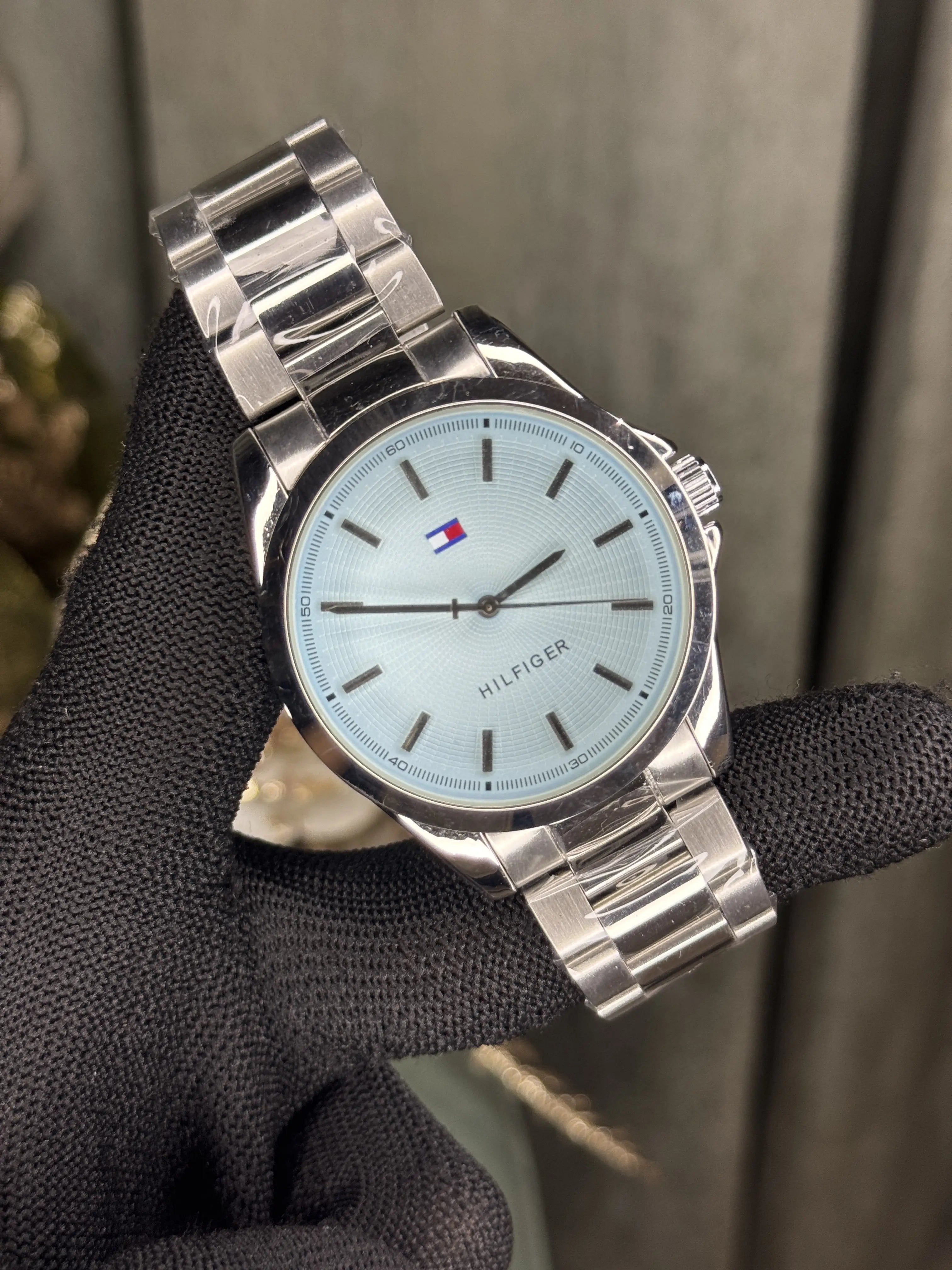 Tommy Hilfige r Bruce Silver Blue Premium Quartz Watch Secondary image
