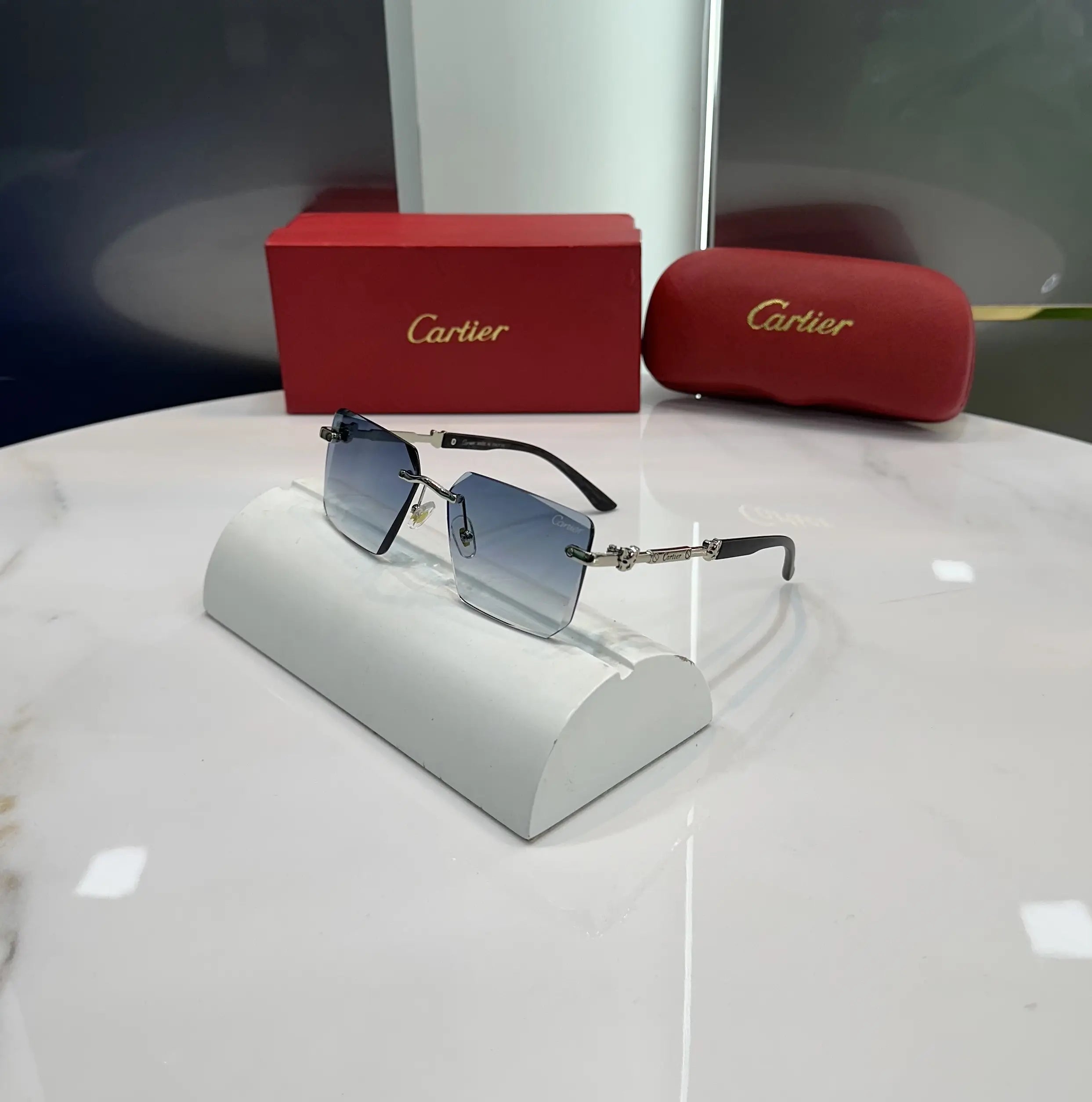 Cartie r Silver Blue Premium Shades 3181 Main image