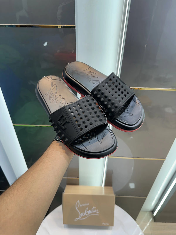 Christian_Louboutin_Take It Easy Black Premium Slide