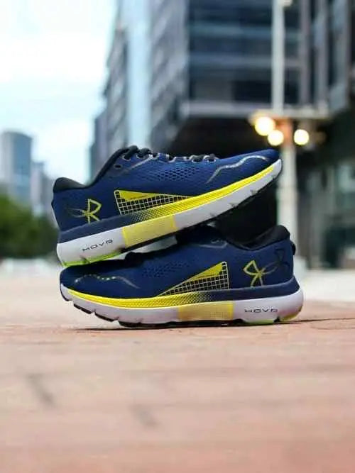 underr Armour HOVR Infinite 5 BLUE YELLOW Main image