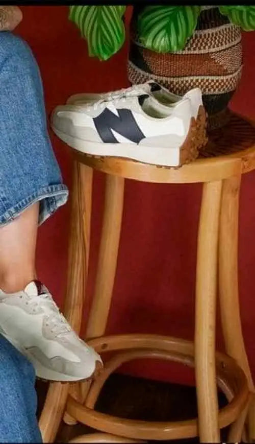 neww balance 327 WHITE NEVY