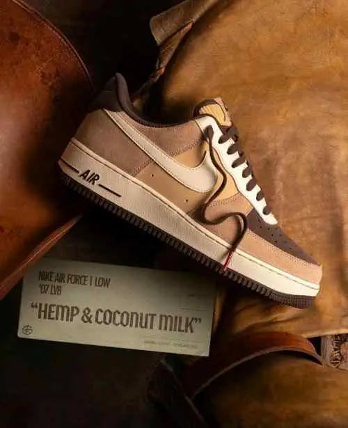 Nikkee AirForce 1 Hemp COCONUT MILK SUEDE QUALITY Main image