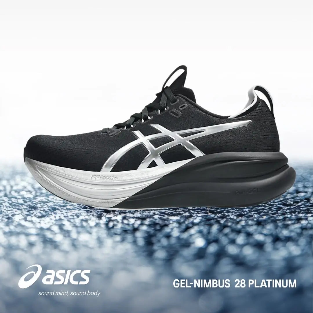 Asics_Gel Nimbus 28 Platinum Black Shoes Main image