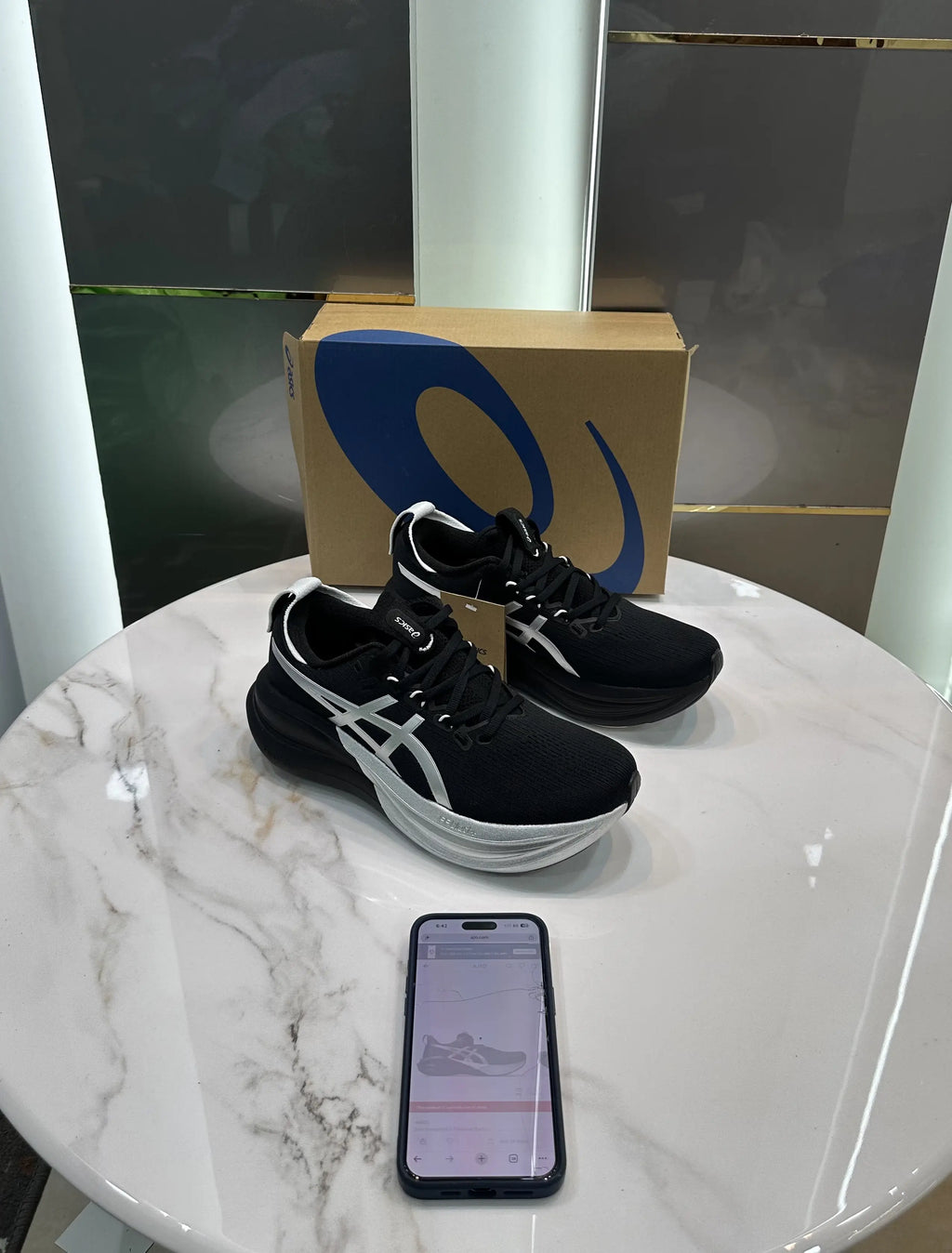 Asics_Gel Nimbus 28 Platinum Black Shoes
