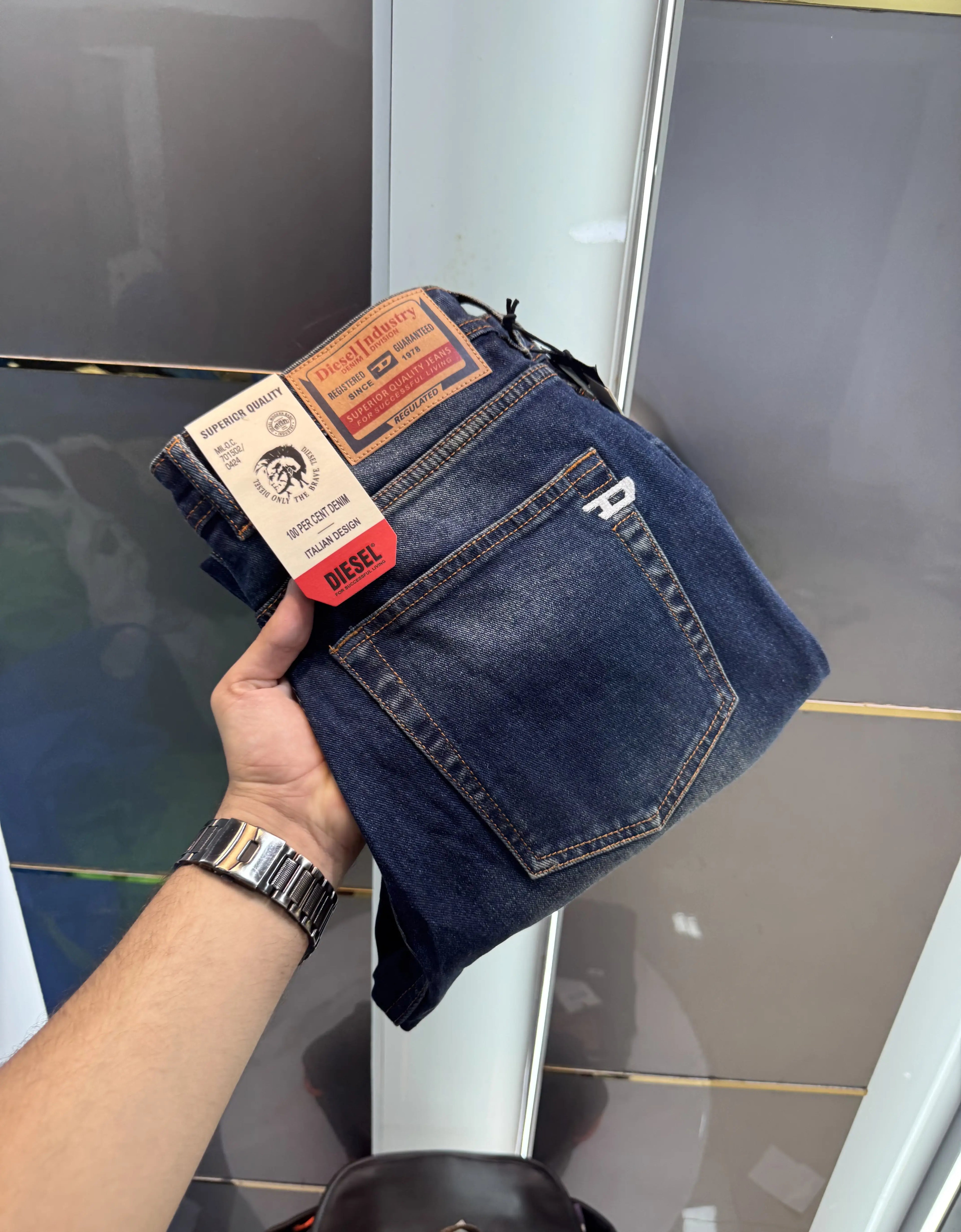Diesel Carbon Greenish Imported Premium Denim