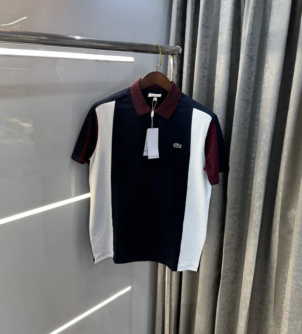 Lacost e Maroon Embroidery Logo Premium Polo T-Shirt