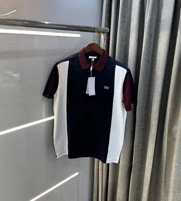 Lacost e Maroon Embroidery Logo Premium Polo T-Shirt