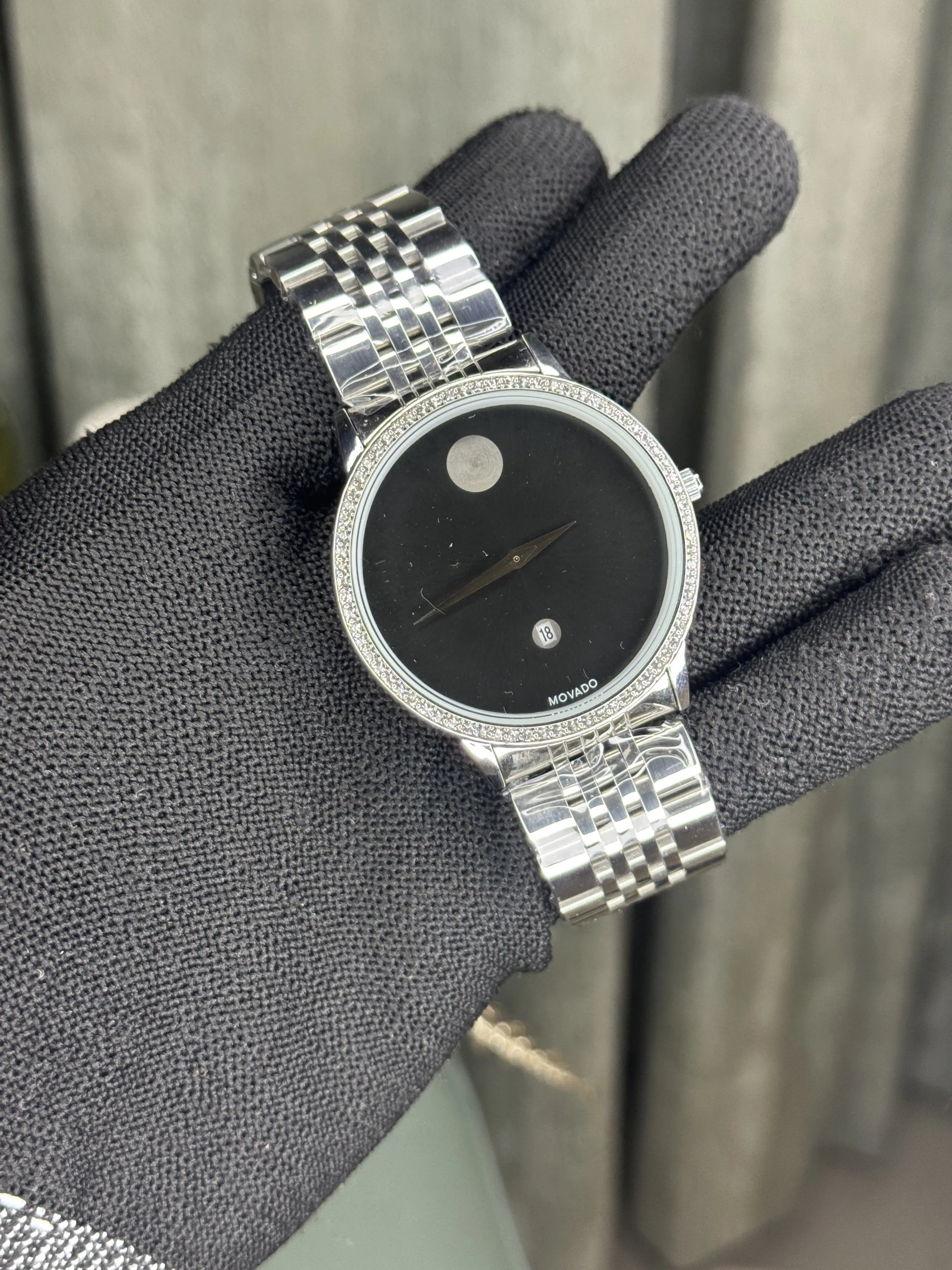 Movado Museum Black Premium Watch