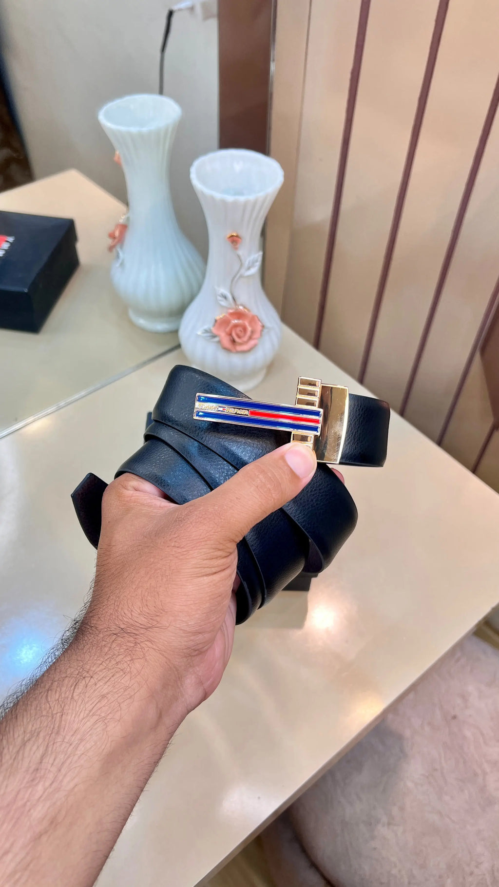 TOMmy HiLFIgER. PREMIUM QUALITY REVERSIBLE BELT TM-905