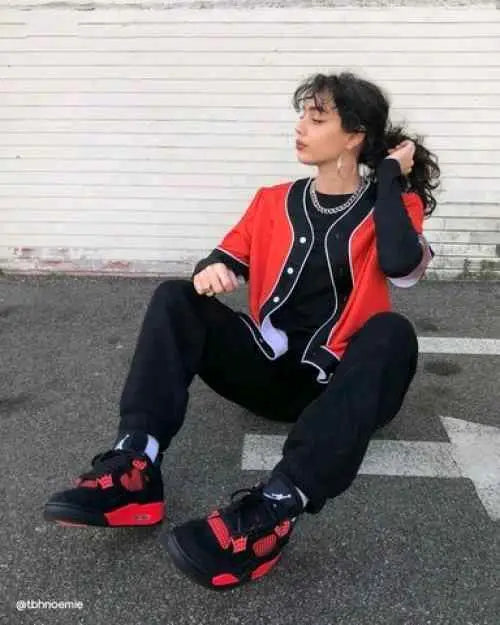 Jordan Retro 4 Red Thunder Semi UA for her