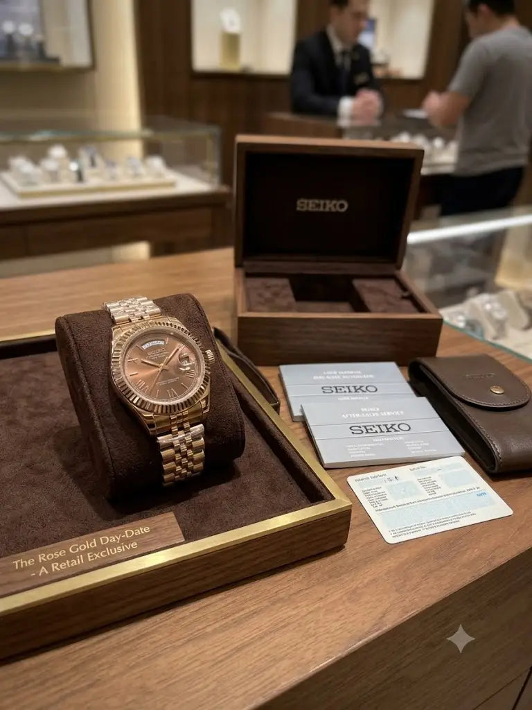 Seiko Mod Day Date Rose gold brown Secondary image