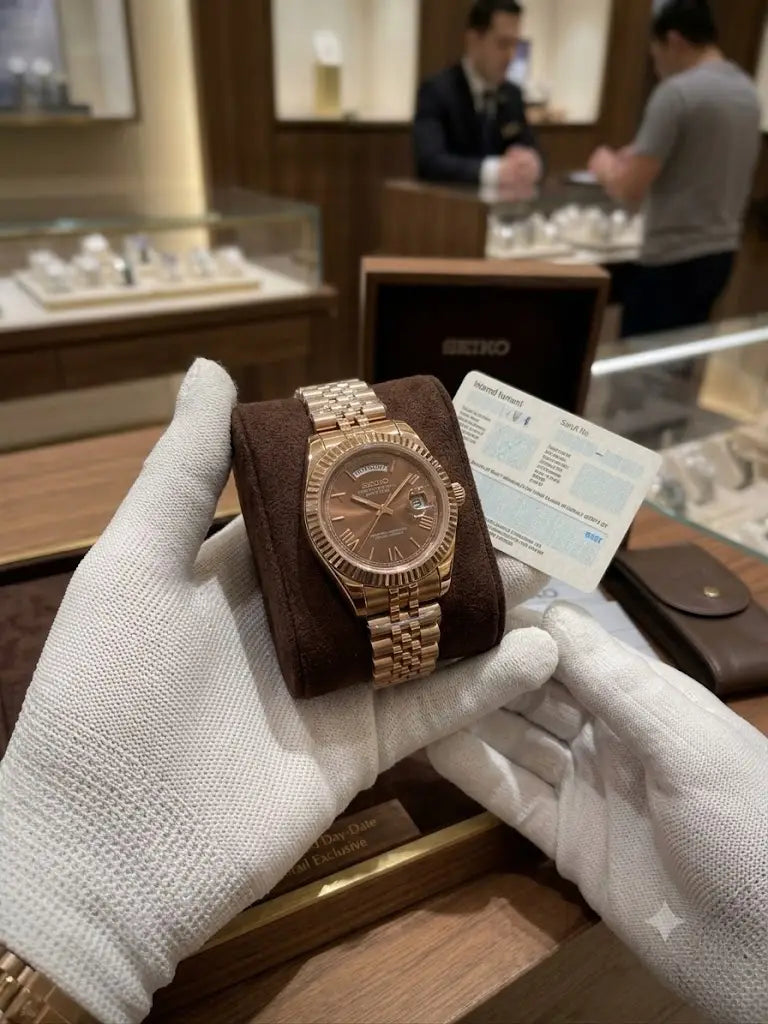 Seiko Mod Day Date Rose gold brown Main image