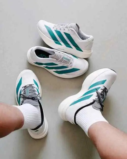 Adidass Adizero EVO SL White Pure Teal Secondary image