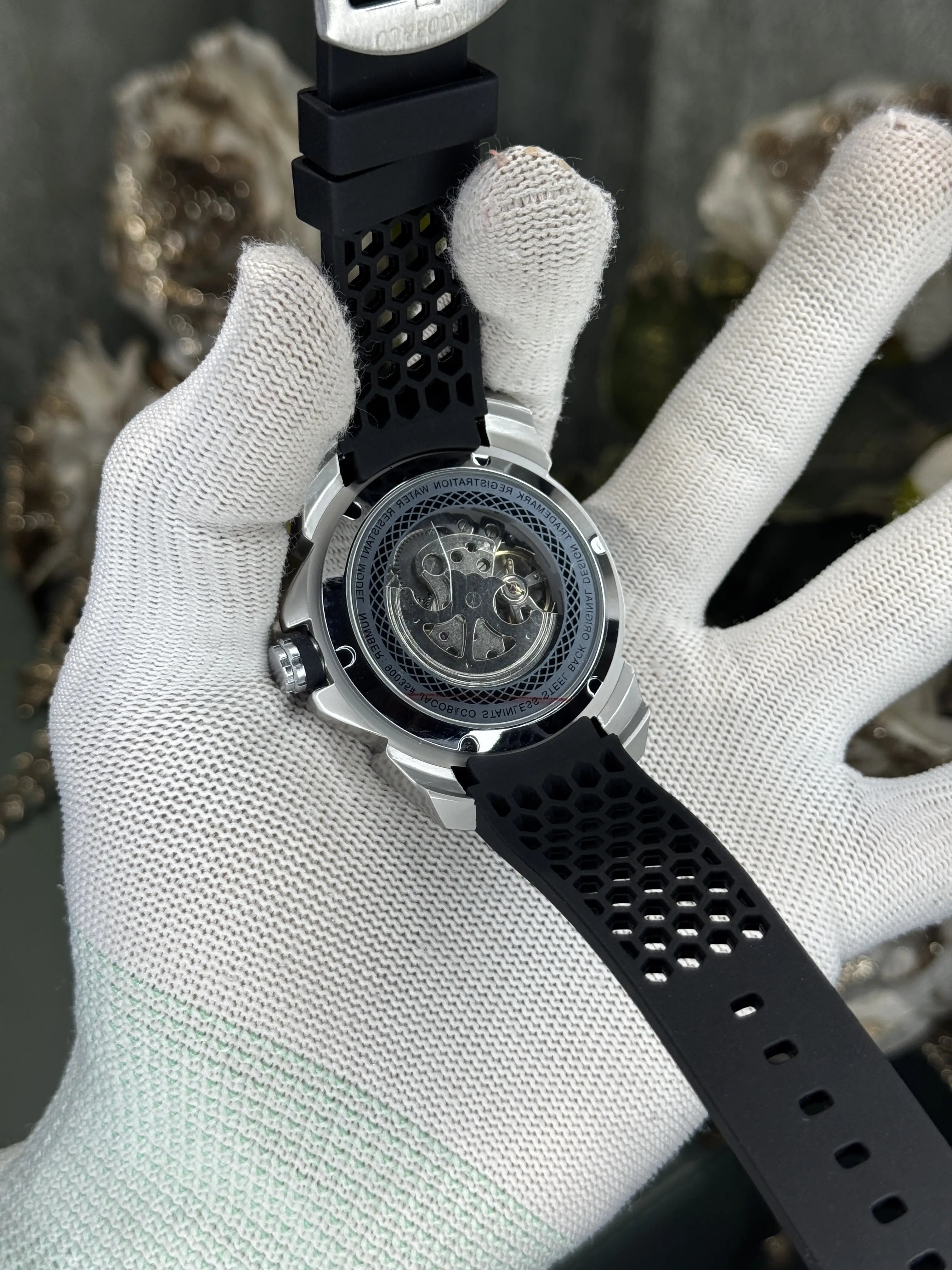 Jacob&Co. Ram Silver Black Premium Automatic Watch