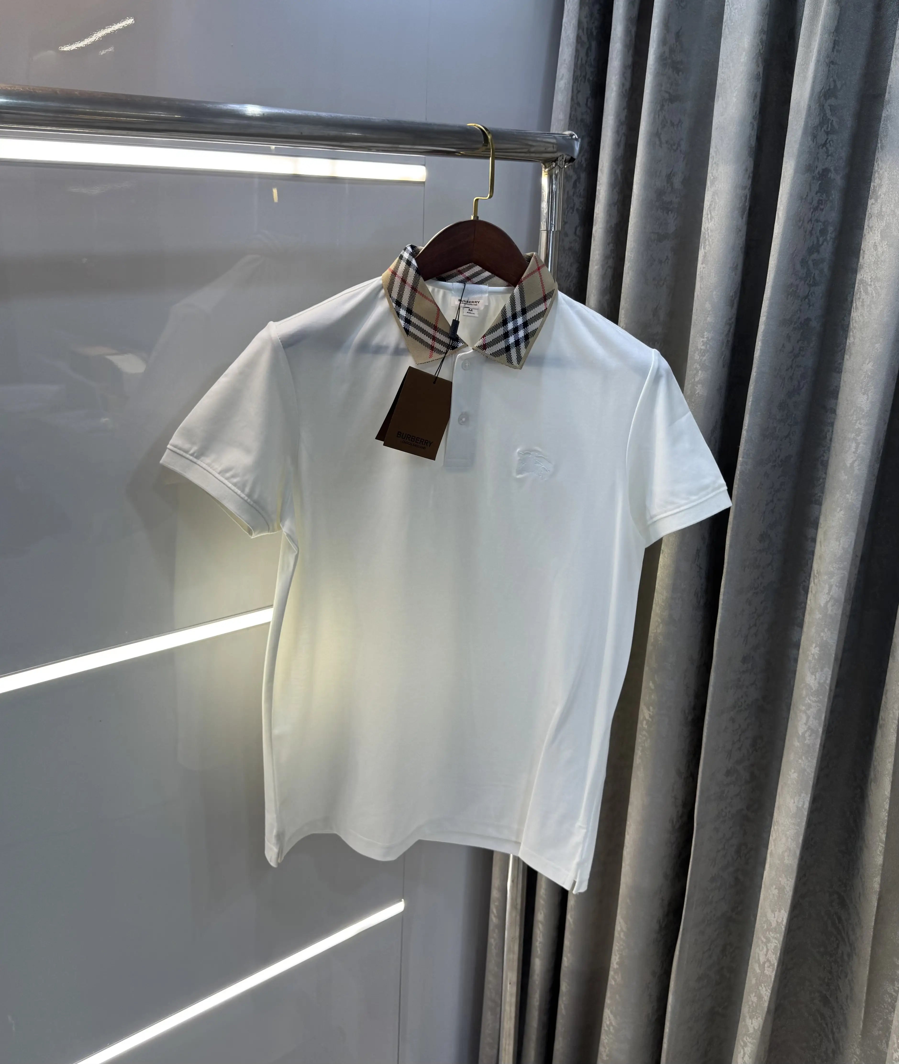 Burberr y White Imported Polo T-Shirt Main image