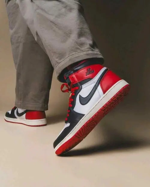 AIR JORDAN RETRO 1 OG BLACK TOE HIGH REIMAGINED Secondary image