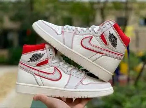 NIKEE AIR JORDAN 1 RETRO HIGH PHANTOM GYM RED Main image