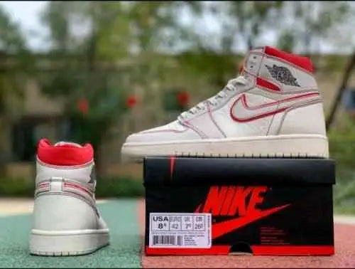 NIKEE AIR JORDAN 1 RETRO HIGH PHANTOM GYM RED