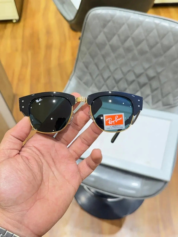 rayban 316 club master gold black