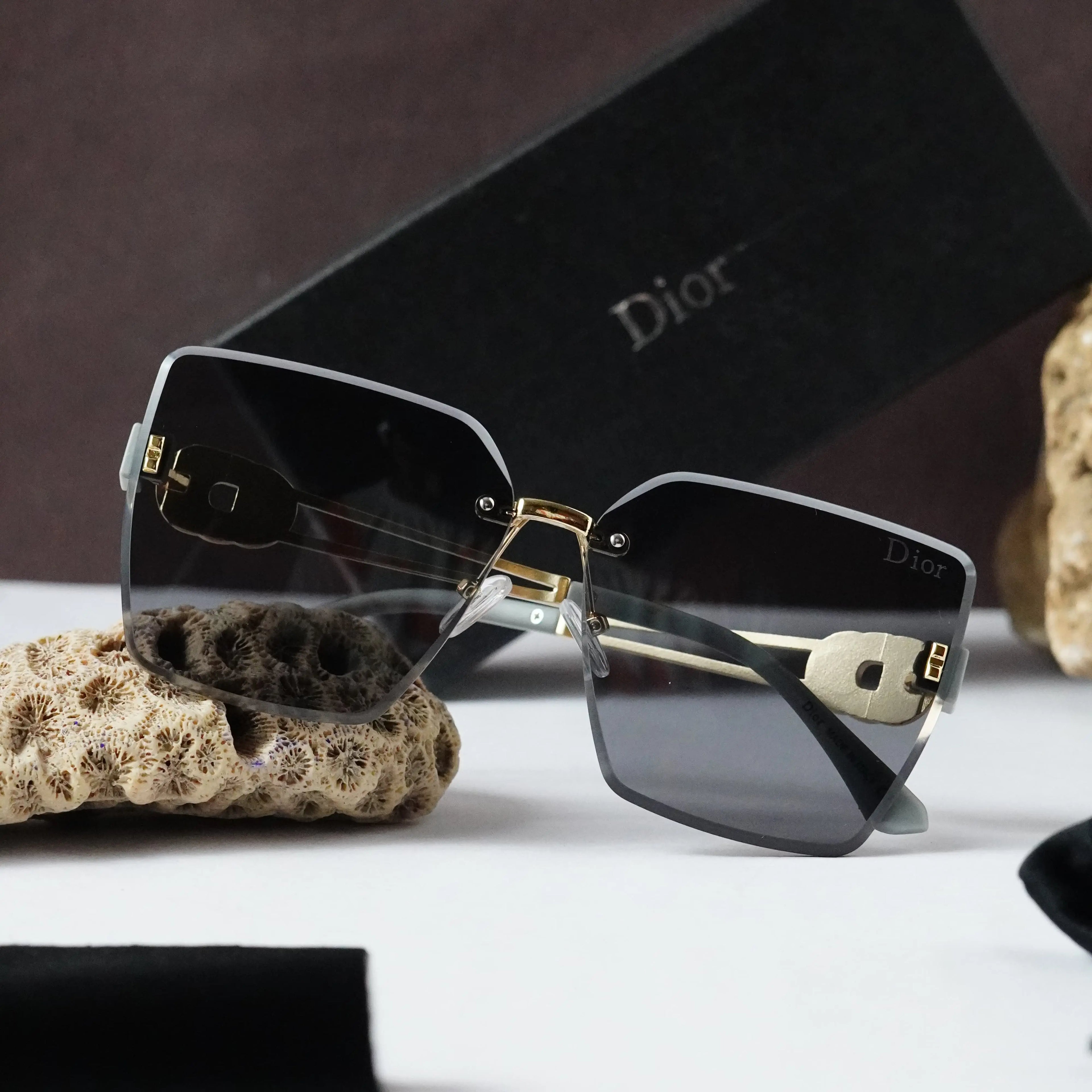 DIOR 58066 GOLD BLACK GREY