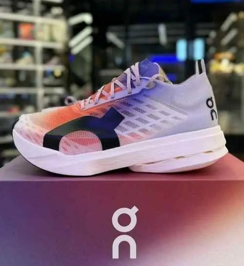 On Cloudboom Strike White Flame with cloud extra insole Main image